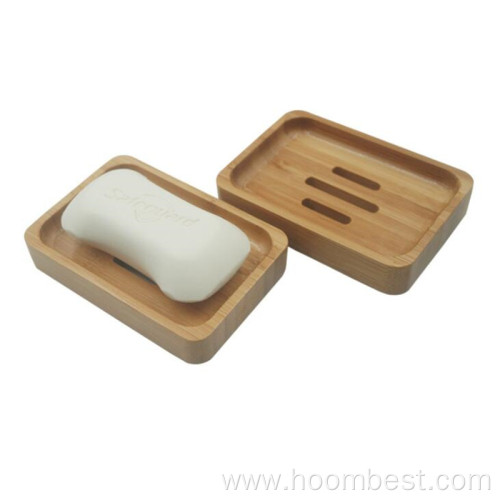 Natural Bathroom Bamboo Dish Holder for Soap